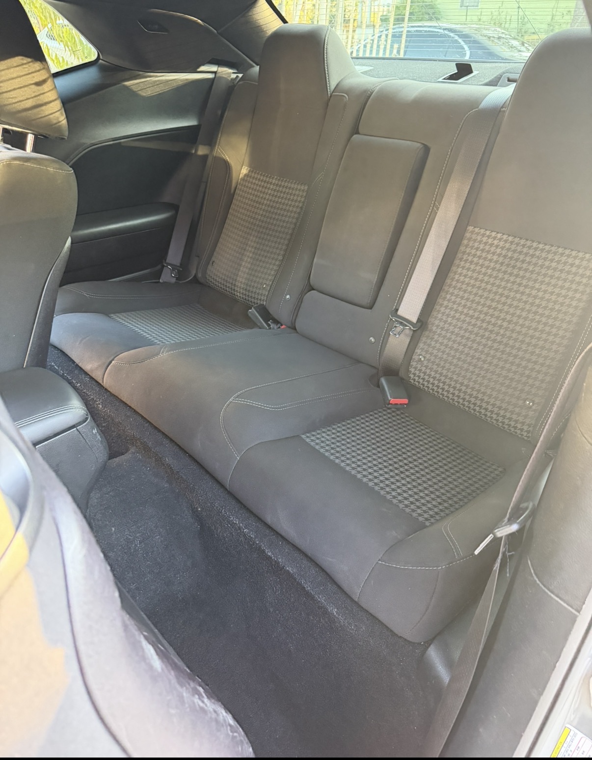 Freshly detailed rear seats and carpet